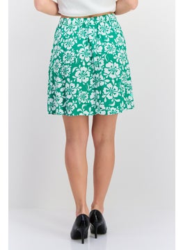 Women Floral Print Mini Skirt, Green - pzsku/Z745DA675A710BFF6653DZ/45/_/1739455544/38952de6-c40f-4eeb-abb0-e5278c64378c