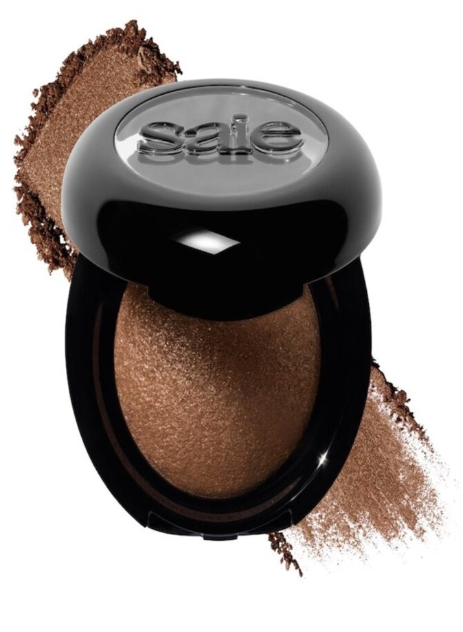 Saie SuperSuede™ Baked Eyeshadow 1g – Affogato (Warm Bronze Shimmer) 16-Hour Wear Long-Lasting Baked Powder Eyeshadow - Image 1