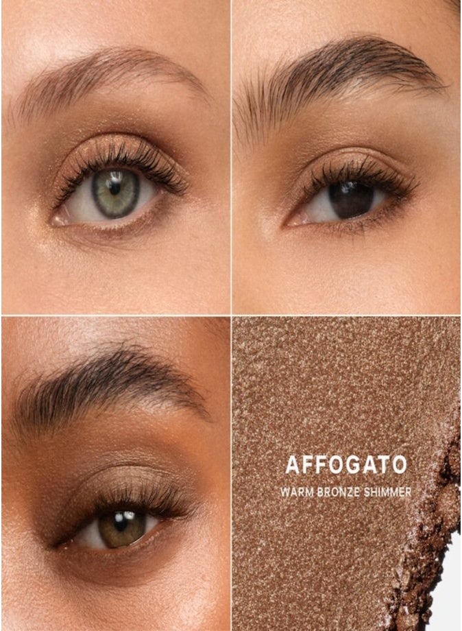 Saie SuperSuede™ Baked Eyeshadow 1g – Affogato (Warm Bronze Shimmer) 16-Hour Wear Long-Lasting Baked Powder Eyeshadow - Image 2