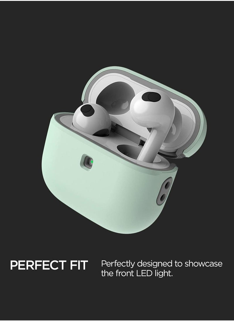 VRS Design - Modern for Airpods 3 Case Cover (2021) with Leather Strap - Mint Green - Image 1