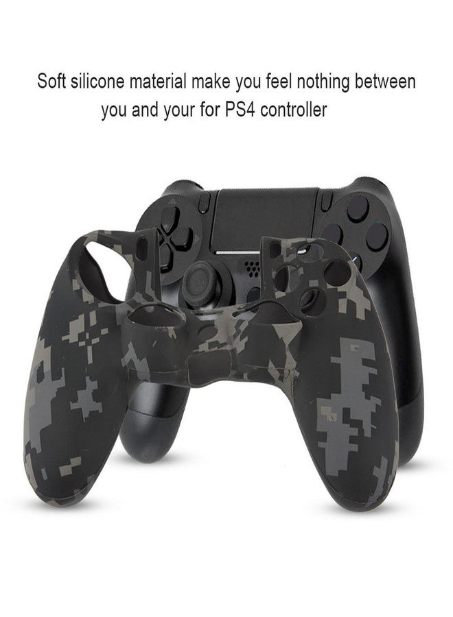 Heayzoki حافظة واقية لجهاز تحكم PS4، غلاف سيليكون ناعم، غطاء مقبض جهاز الألعاب، غلاف واقي لجهاز تحكم PS4 (رمادي) - Image 4