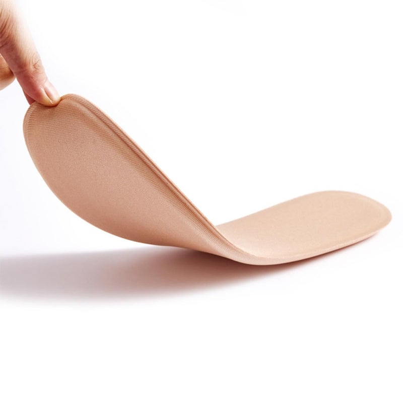 Breathable Moisture Wicking Anti Odor Shock Absorption Sports Insoles Size 43 44 Beige - Image 4