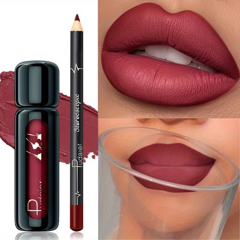 Waterproof Long Lasting Lip Liner Set 2Pcs Color #02+Color #07 Natural End All Skin Types - Image 2