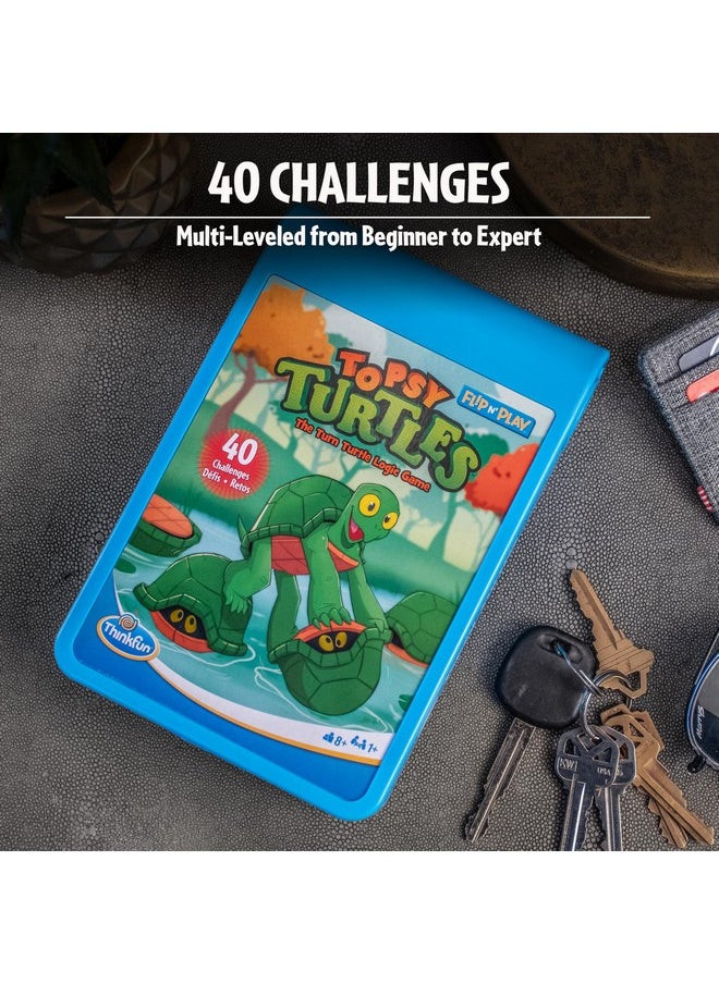thinkfun ThinkFun Flip N' Play: Topsy Turtles Travel Logic Game for Road Trips, Plane Rides, and Vacations  - Image 3