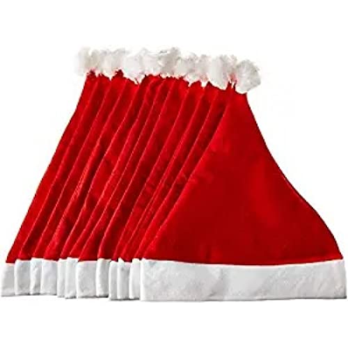 Evisha 8 Pcs Christmas Caps Santa Caps Charistmas caps For Tree Decoration X-Mass Caps Hats Santa Caps Santa Claus Caps - Image 2