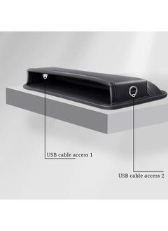 Bukela Car Seat Gap Filler Leather Car Seat Gap Filler Organizer and Storages Automotive Accessories Universal for Car SUV Truck Fill The Gap Between Seat and Console Stop Things from Dropping Black 2Pcs  - Image 3