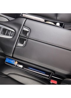 Bukela Car Seat Gap Filler Leather Car Seat Gap Filler Organizer and Storages Automotive Accessories Universal for Car SUV Truck Fill The Gap Between Seat and Console Stop Things from Dropping Black 2Pcs  - Image 4