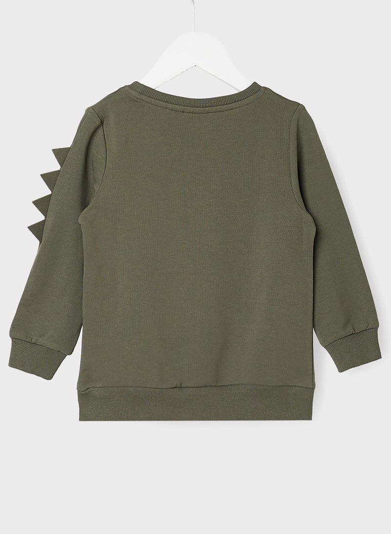 نيم ات سويت شيرت بطبعة للأطفال - Image 2