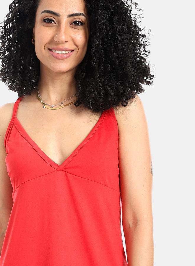 kady Red Short Luxe Comfort Sleepshirt - Image 4