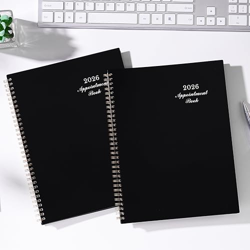 Indeme 2026 Appointment Book - 2026 Planner, January 2026 - December 2026, 9" x 11", 2026 Daily Hourly Planner, Half Hour (30 Mins) Interval, Colorful Monthly Tabs, Lay-Flat, Inner Pocket - Image 2
