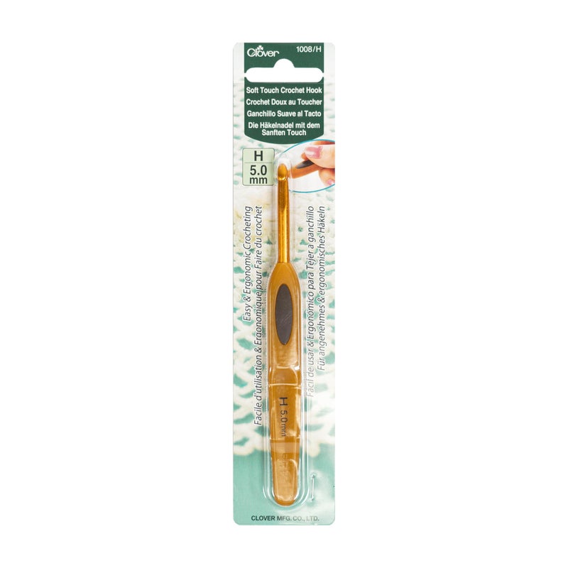 Clover 1008/H Soft Touch 5.0-mm Crochet Hooks, Size H - Image 1