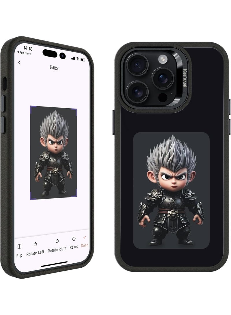 Smart Ink Phone Case for iPhone 16 Pro Max-4.0" HD Four Color E Ink Screen with NFC Transfer,DIY Photo Display Digital Phone Case,Custom Phone Protective Case,Anti-Drop Water-Resistant - Image 1