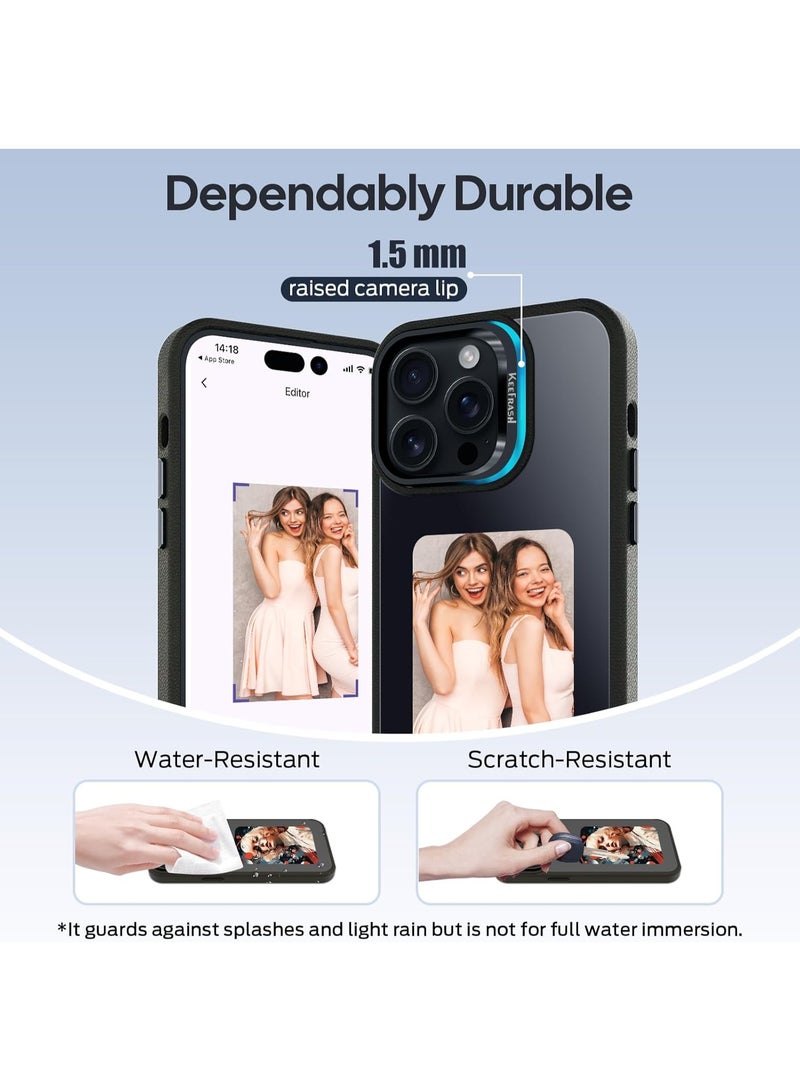 Smart Ink Phone Case for iPhone 16 Pro Max-4.0" HD Four Color E Ink Screen with NFC Transfer,DIY Photo Display Digital Phone Case,Custom Phone Protective Case,Anti-Drop Water-Resistant - Image 2