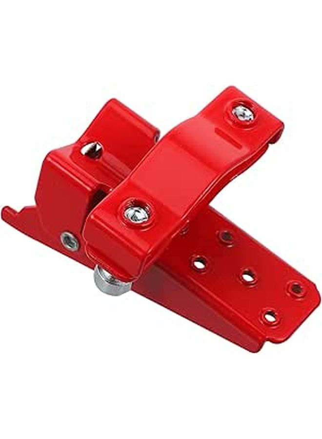 Red Foldable Anti Slip Motorcycle Rear Foot Pegs 2PCS Shock Absorbing Footrest Pedals - Image 1