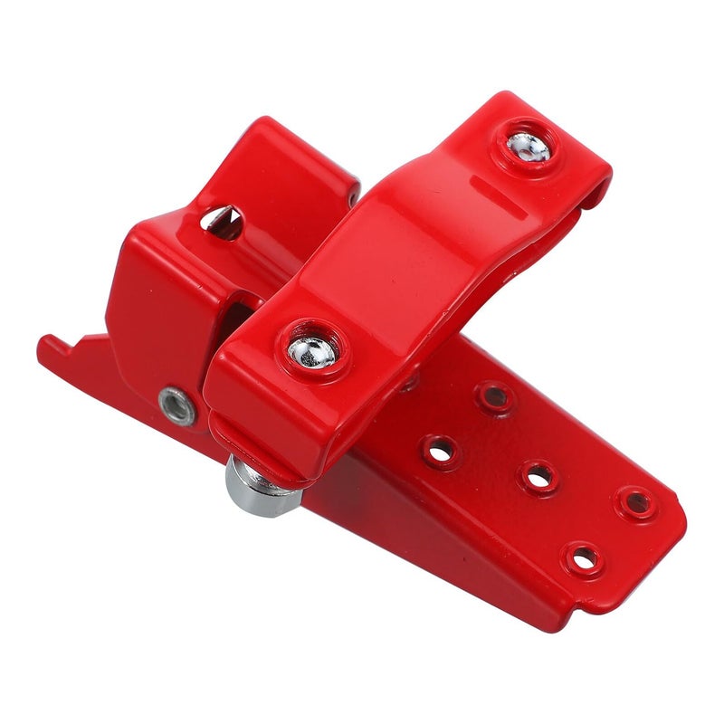 Red Foldable Anti Slip Motorcycle Rear Foot Pegs 2PCS Shock Absorbing Footrest Pedals - Image 2