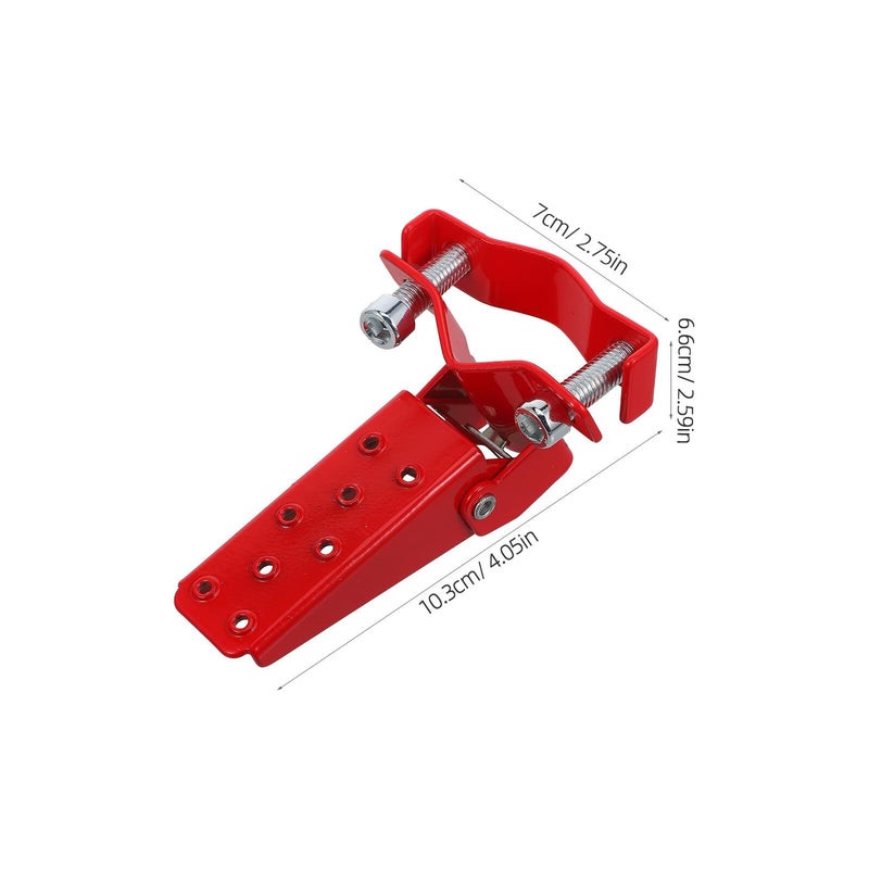 Red Foldable Anti Slip Motorcycle Rear Foot Pegs 2PCS Shock Absorbing Footrest Pedals - Image 3