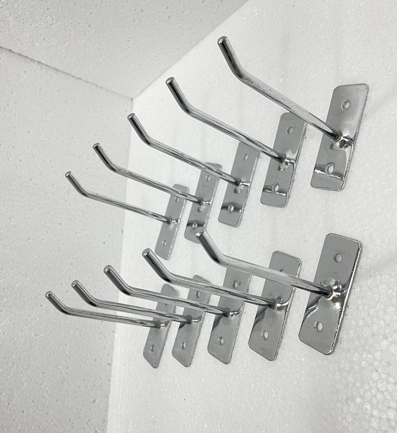 NC Pure and Heavy Duty Steel Display Wall Hooks for Mobile ShopShowroomBoutique Pack of 10 4 Inches 6mm Thickness 10  - Image 2
