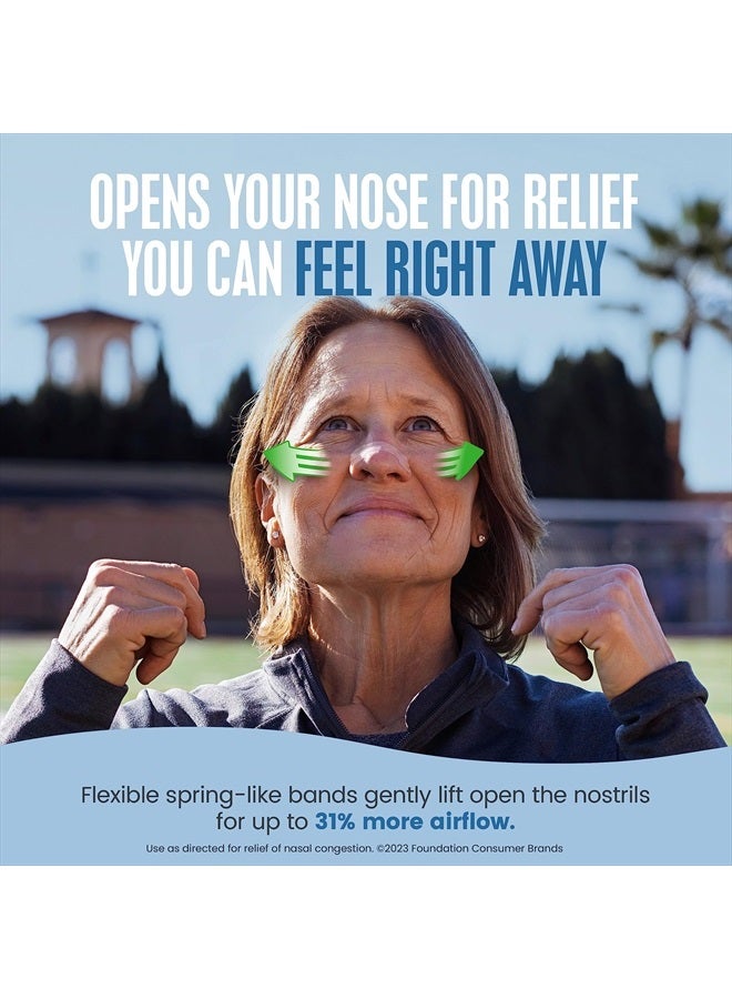 Breathe Right Original Nasal Strips | Clear | Sm/Med | For Sensitive Skin| Drug-Free Snoring Solution & Nasal Congestion Relief Caused by Colds & Allergies | 30 ct (Packaging May Vary) - Image 3