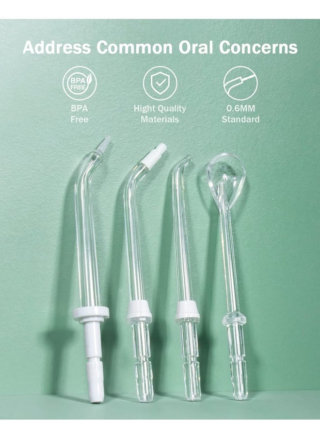Initio Water Flosser Replacement Heads Standard And Functional Water Flosser Nozzles For High Pressure Replacement Jet Tips For Initio 600Ml Oral Irrigator 8 Pcs