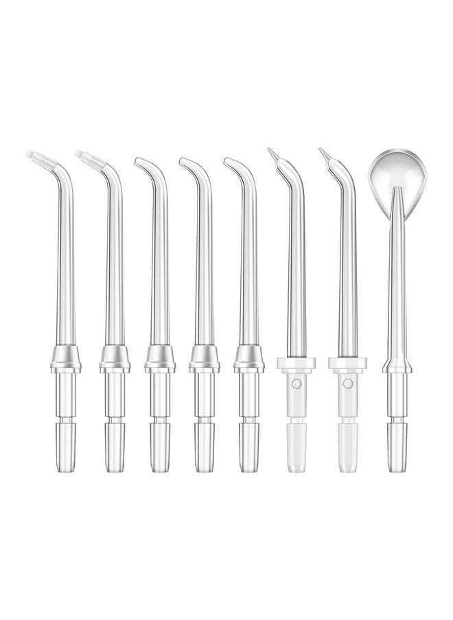 Initio Water Flosser Replacement Heads Standard And Functional Water Flosser Nozzles For High Pressure Replacement Jet Tips For Initio 600Ml Oral Irrigator 8 Pcs