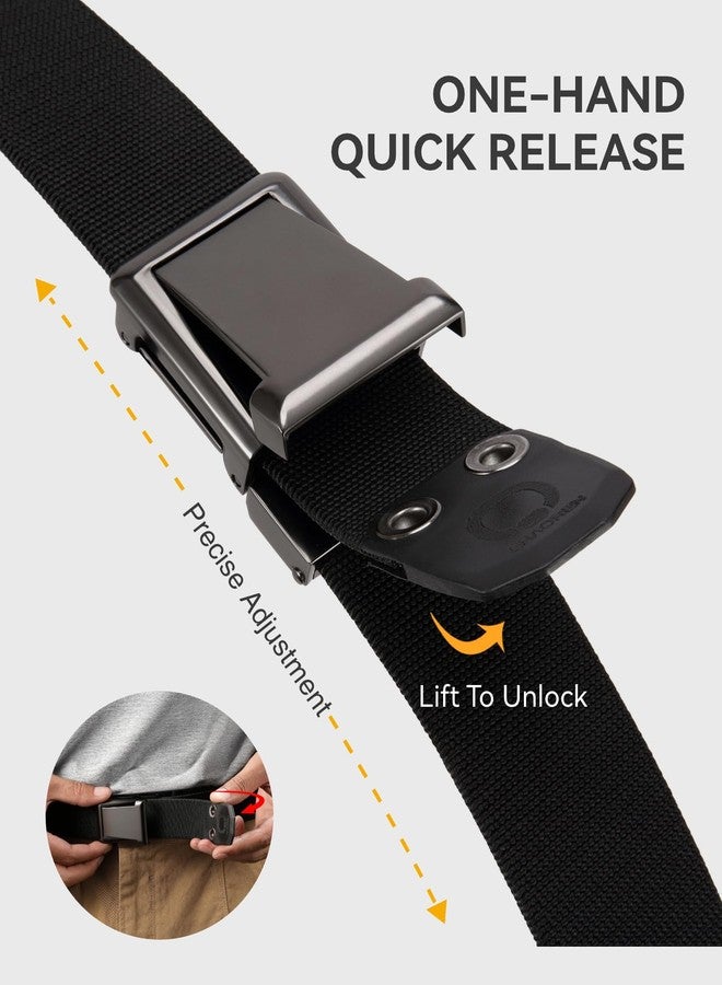 تشاورين حزام تكتيكي رجالي من تشاورين - حزام عمل من النايلون المطاطي بعرض 1.5 بوصة للرجال - إبزيم قلاب سريع الفتح للاستخدامات العسكرية الشاقة - Image 3