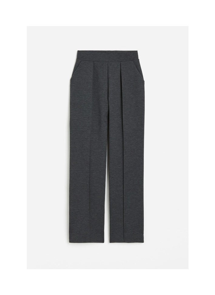 H and M - HM Casual Straight Satin Wide Leg Pants And Trousers - Image 1
