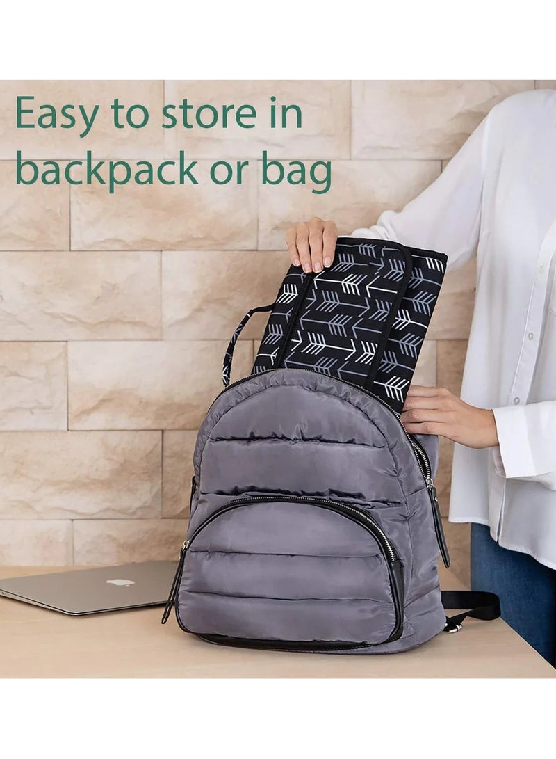 Foldable Baby Diaper Bag, Portable Waterproof Organizer for Diaper Pad, Changing Mat, Hangable Stroller Nursing Cushion, Multifunctional Nappy Pad for Babies, Infants, Toddlers, Newborns, and Tummy Time - Image 5