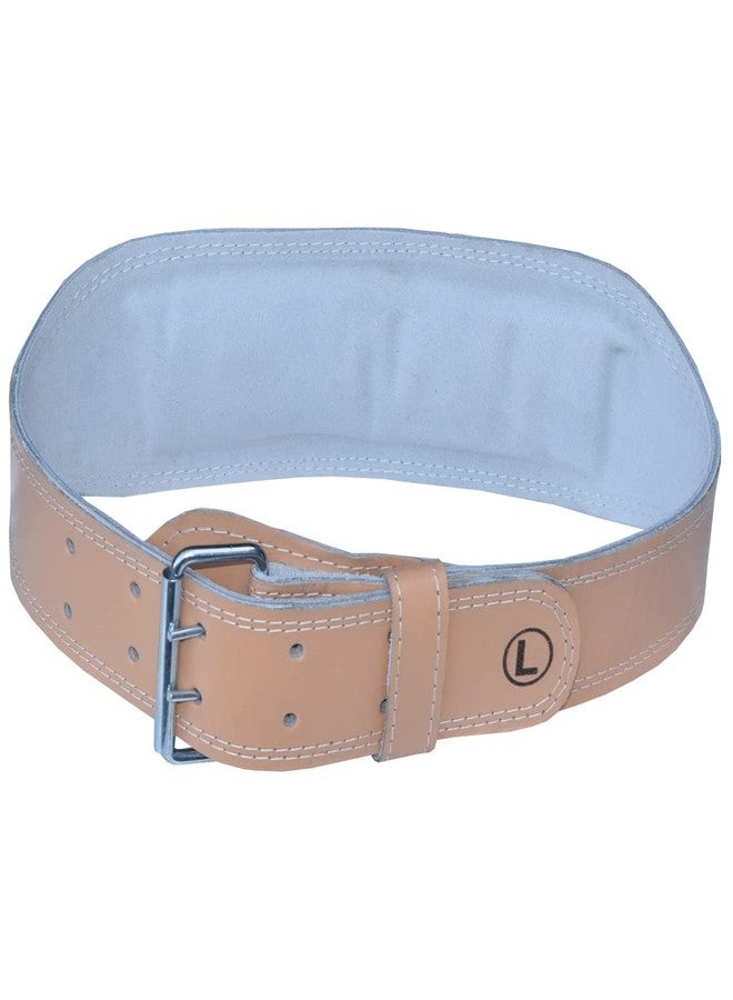 Babbler Super Power Lifting Leather Belt | Unisex Weightlifting Gym Belt with Double Metal Prong | Fitness Workout Leather Belt | Stabilized Back Support | Contrast Stitching | Gym Belt - Image 1