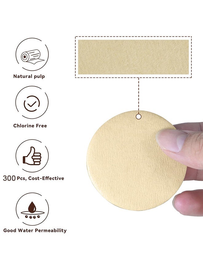 GD 300 Pcs Round Coffee Puck Paper Filters Disposable Espresso Puck Screen Paper - Espresso Portafilter Coffee Filter Sheets for Home Cafe Espresso Machine Improve Coffee Extraction - Image 3