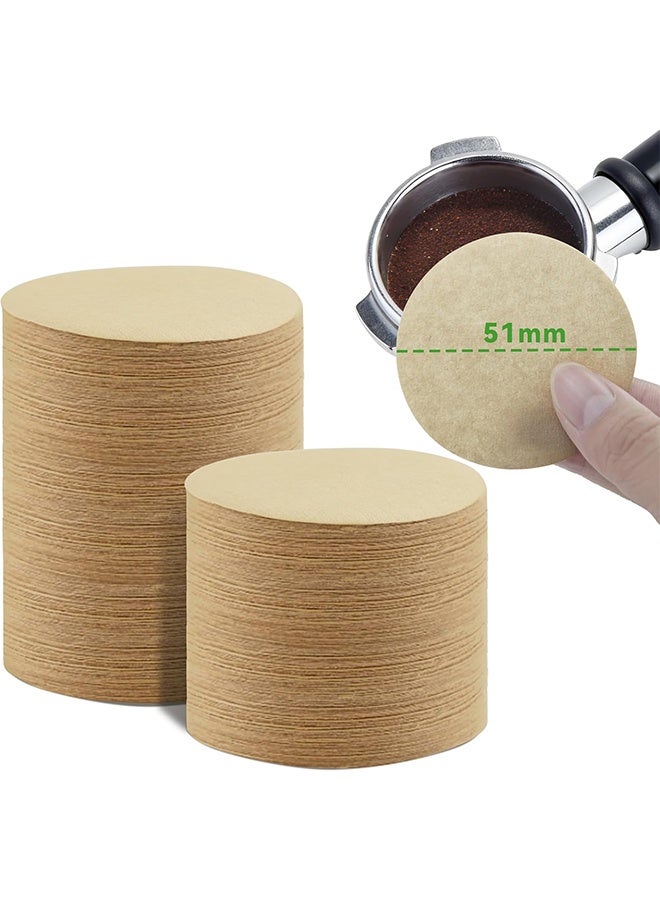 GD 300 Pcs Round Coffee Puck Paper Filters Disposable Espresso Puck Screen Paper - Espresso Portafilter Coffee Filter Sheets for Home Cafe Espresso Machine Improve Coffee Extraction - Image 2