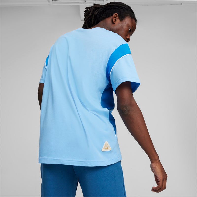 PUMA Manchester City FtblArchive Mens Blue T-shirt - Image 4