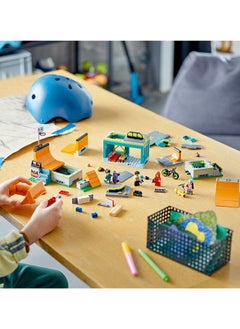 LEGO City Street Skate Park 60364 Building Toy Set; Fun Gift For Kids And Skating Fans Aged 6+; Includes A Skateboard, Bmx Bike, Scooter And In-Line Skates, Plus 4 Minifigures For Imaginative Role Play (454 Pieces)  - Image 3