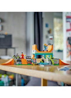 LEGO City Street Skate Park 60364 Building Toy Set; Fun Gift For Kids And Skating Fans Aged 6+; Includes A Skateboard, Bmx Bike, Scooter And In-Line Skates, Plus 4 Minifigures For Imaginative Role Play (454 Pieces)  - Image 4
