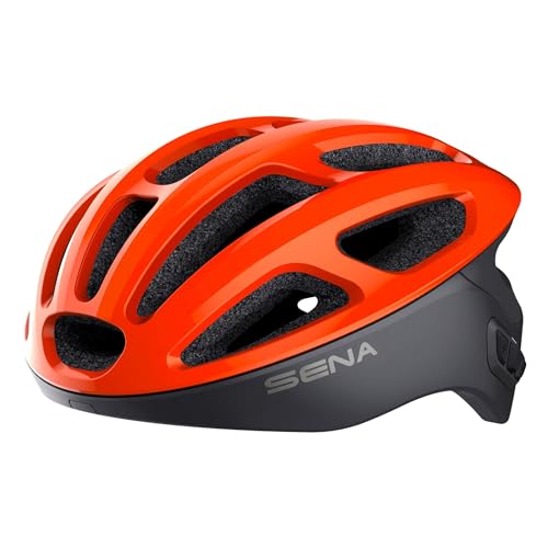Sena R1 Smart Cycling Helmet (Electric Tangerine, Medium) - Image 5