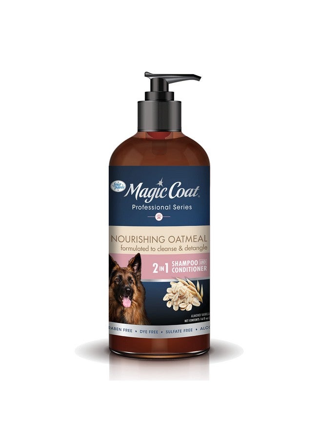 Four Paws Magic Coat Professional Series Nourishing Oatmeal 2 in 1 Dog Shampoo and Conditioner, 16 oz. - Image 1