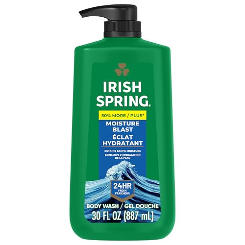 Irish Spring غسول الجسم للرجال من آيريش سبرينغ برائحة الترطيب 30 أونصة زجاجة مضخة