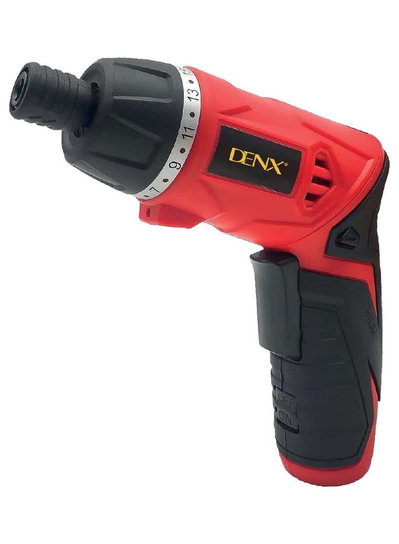دينكس DX1772، مثقاب إلكتروني لاسلكي ذكي للفك والتركيب، مزود بمصباح يدوي مدمج، بجميع الأحجام والأشكال، بسرعة 180 دورة في الدقيقة. - Image 1