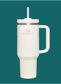 Quencher H2.0 FlowState 30oz Stainless Steel Tumbler with Lid and Straw – Vacuum Insulated Travel Mug for Water, Iced Tea, Coffee, Smoothies & More – Leakproof, BPA-Free & Durable – Keeps Drinks Hot or Cold for Hours – Cream