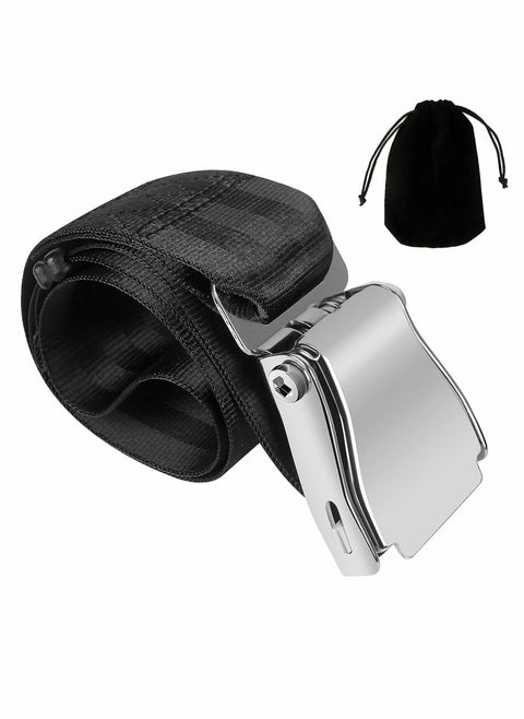 Airplane Seat Belt Extender Adjustable 7-35'' Universal Airline Seatbelt Extenders with Carry Case Compatible Most Except Southwest Airlines Alaska CPC Certificate CPSIA Test