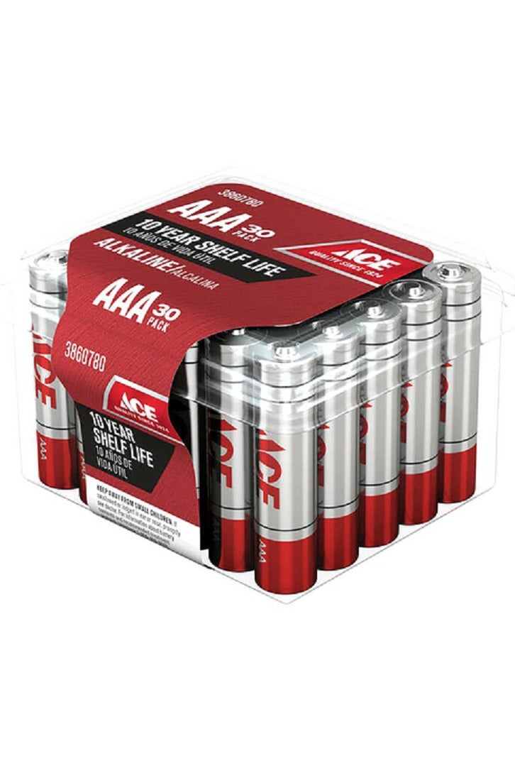 ACE 30-Piece AAA Ultra Alkaline Durable Pencil Batteries - Image 2