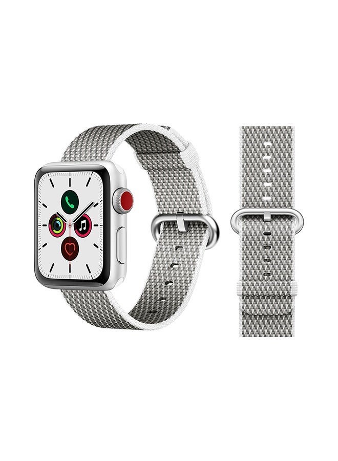 Loquat Stylish Band For Apple Watch Series 5/4/3/2/1 White Check - Image 1