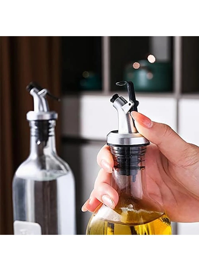 BLUBRAIN 2-Piece Oil And Vinegar Glass Bottle Set Multicolour 2x500ml - Image 4