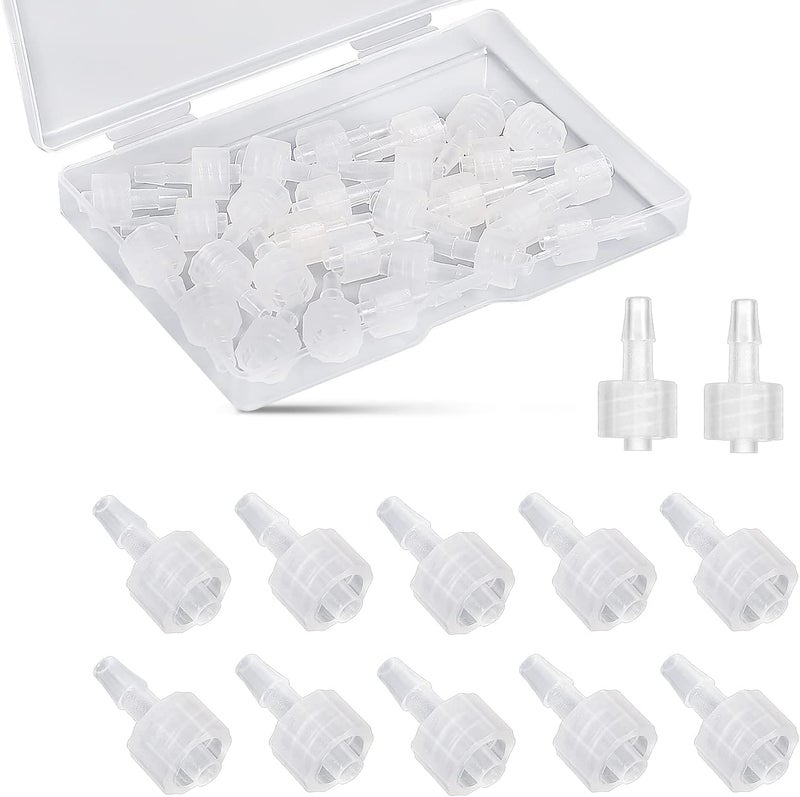AIEX 30pcs Syringe Adapter, Clear Male Luer Lock 1/8 Luer Lock Connector Kit to Syringe Coupler Adapter - Image 1