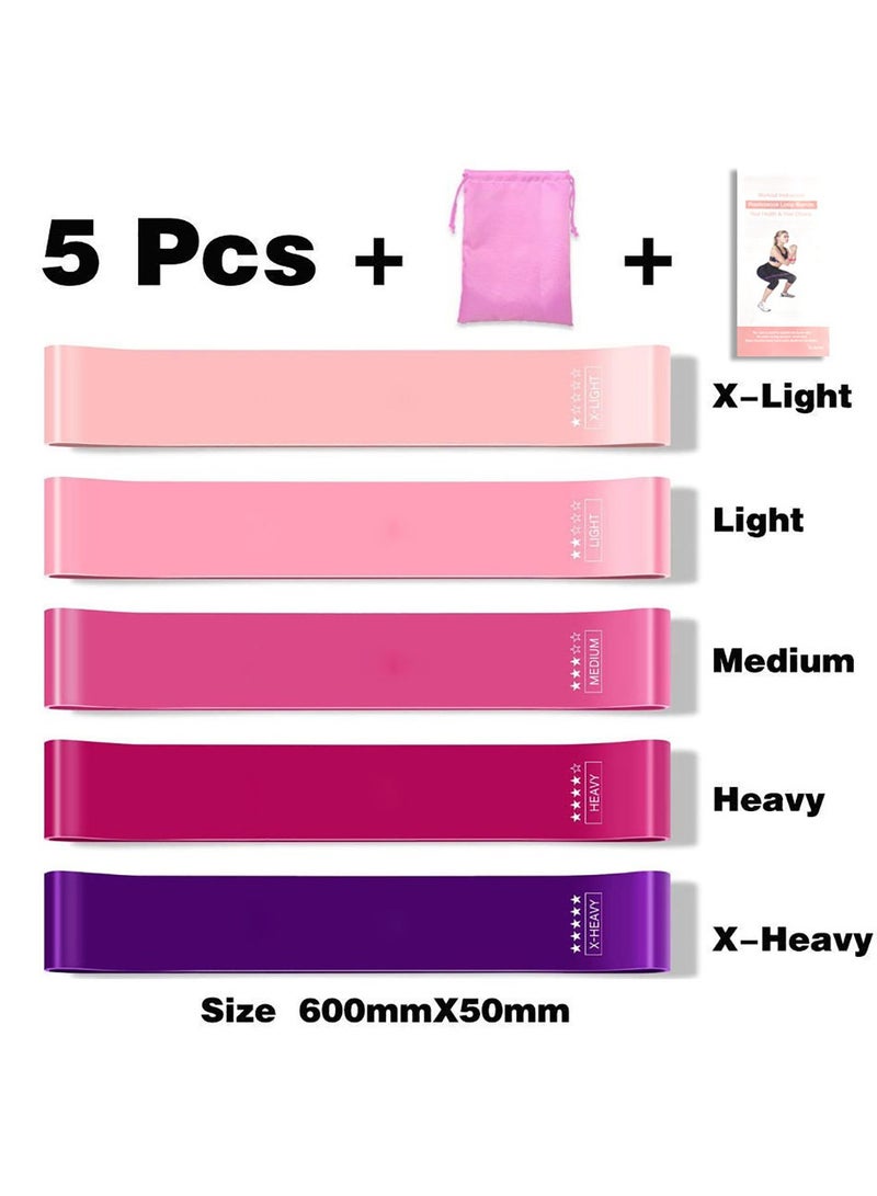 5Pcs Resistance Bands Exercise Fitness Bands For Weight Lifting Fitness Strength Training And Yoga - Image 4