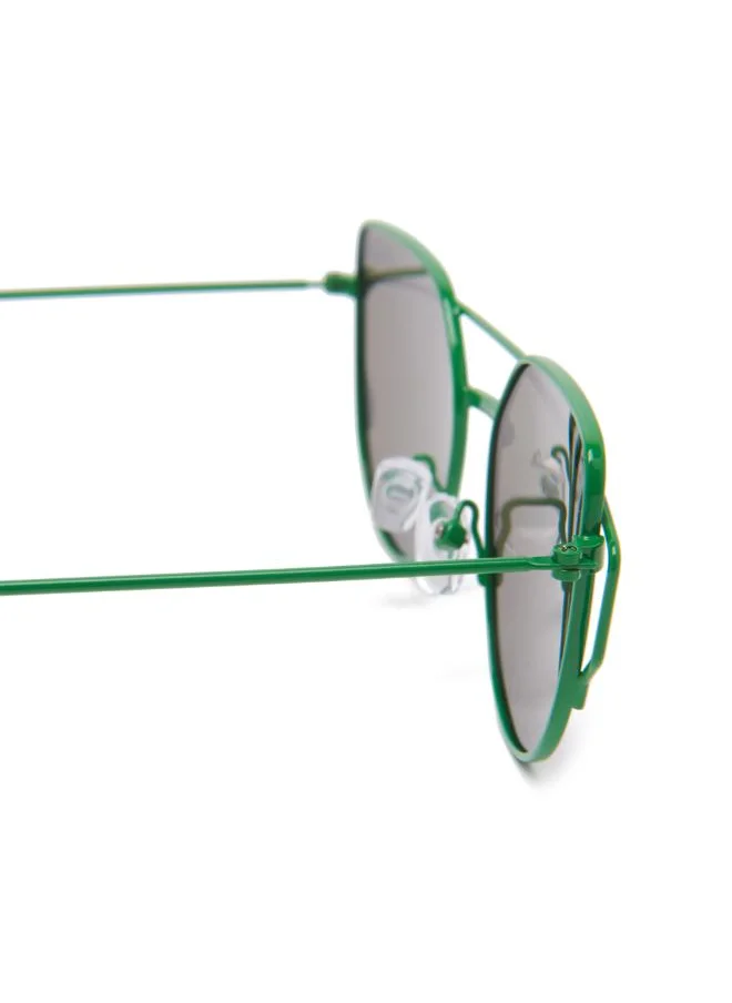 لي كوبر Polarized Sunglasses Green Frame Green Mirror Mirror Lens 48mm  - LCK117C01