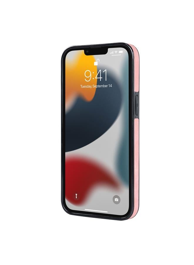 زبون جراب هاتف iPhone 13 Pro Max من الجلد العتيق مع حامل حلقي - Image 2