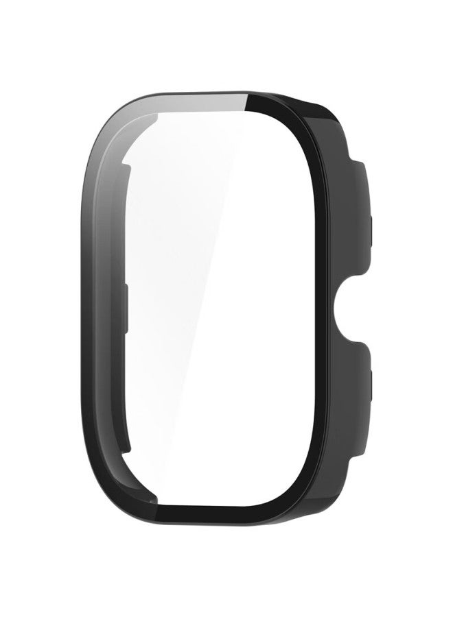 Kmaxai Compatible With Redmi Watch 5/4 Protective Film + Case, All-in Full Coverage, Xiaomi Redmi Watch Dial Protective Cover & Screen Film, Hard Shell Anti-fingerprint Tempered Glass Film, Black - Image 5