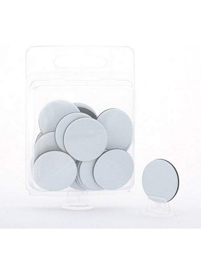 Hedral Value Pack Of 24 Dry Erase Reusable Blank 1" Circle Board Game Chits Tiles Counters Markers Diy DD - Image 2