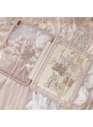 Pink Castle Bear Bunny For IPad7/8/9 Protective Case 11 Inch Flat Tri-fold Air4/air5/-color:pink-Applicable Models:iPad Air1 ( 9.7inch ) - pzsku/Z745F80C021ECE6B35900Z/45/1744876425/cf79152a-3b7f-4ec3-8c56-efdb28ff2967