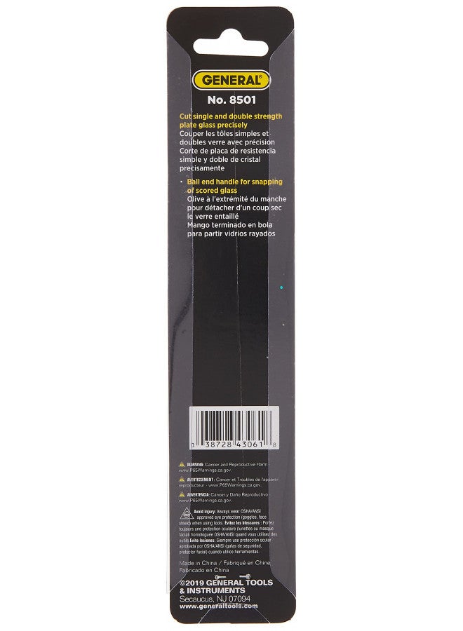 General Tools General Tools Glass Cutter #8501 - Perfect for Plate Glass, Mirrors, Window Panes, Custom Picture Frames, Shelves and Stained Glass  - Image 4
